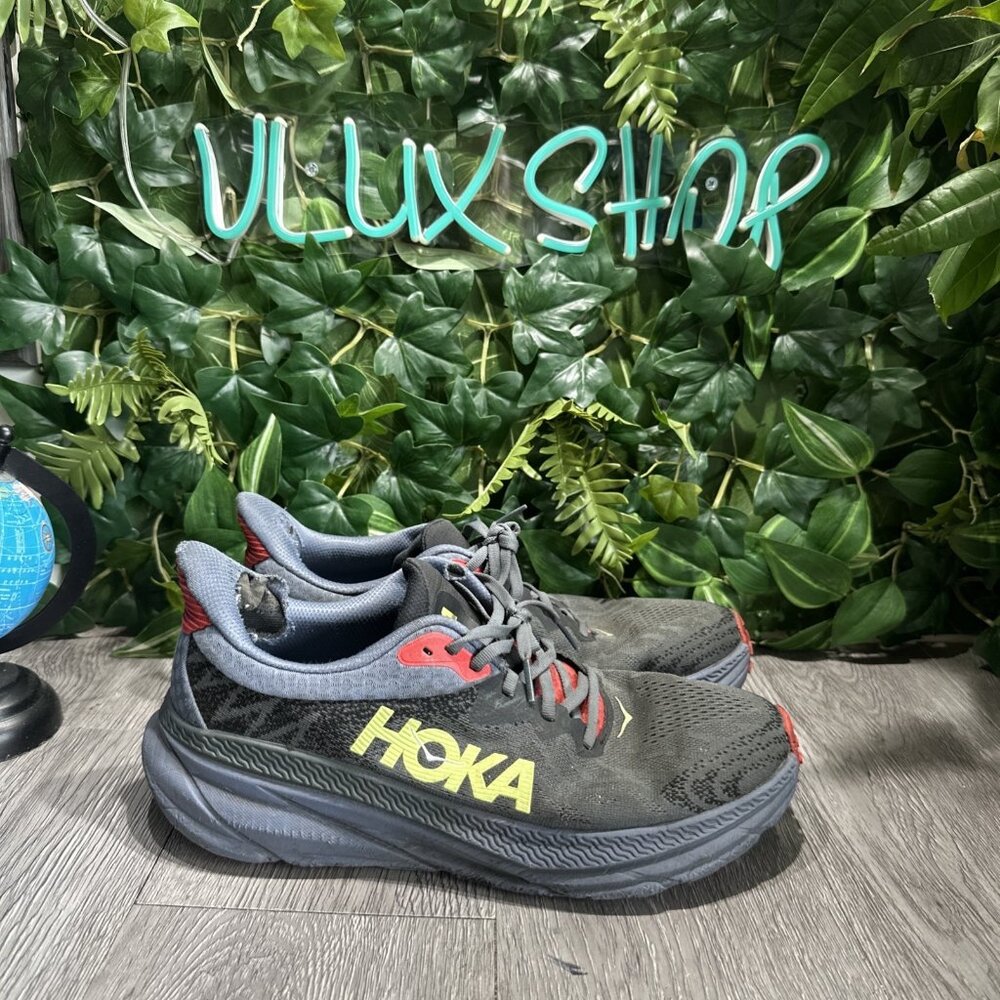 Hoka One One Mens Challenger ATR 7 1134497 ONN Gray Running Sneakers 11 D Read